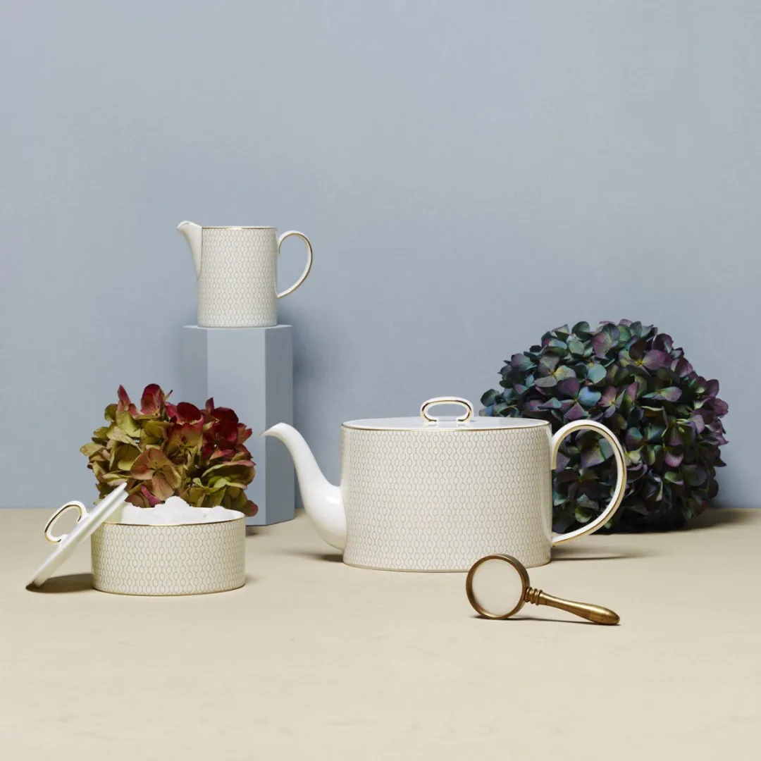 Wedgwood Arris Suiker- en Melkset - Wit