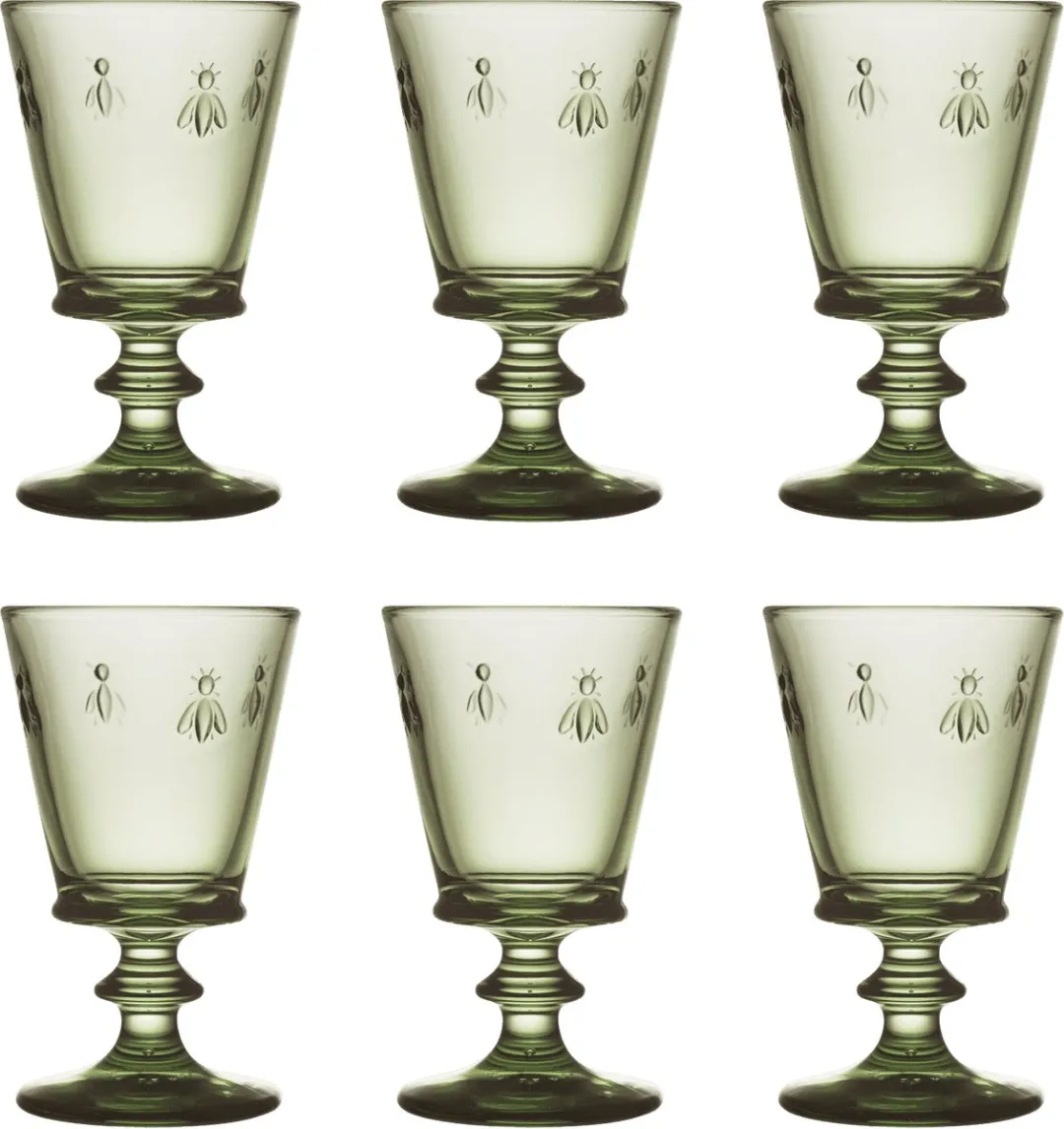 La Rochère Abeille Wijnglas 24cl - Olijfgroen - 6 Stuks