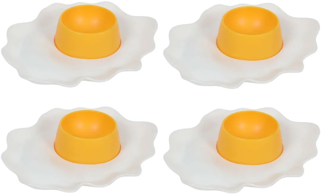 Bellatio Design Eierdopjes Spiegelei - 12 Stuks - Multi