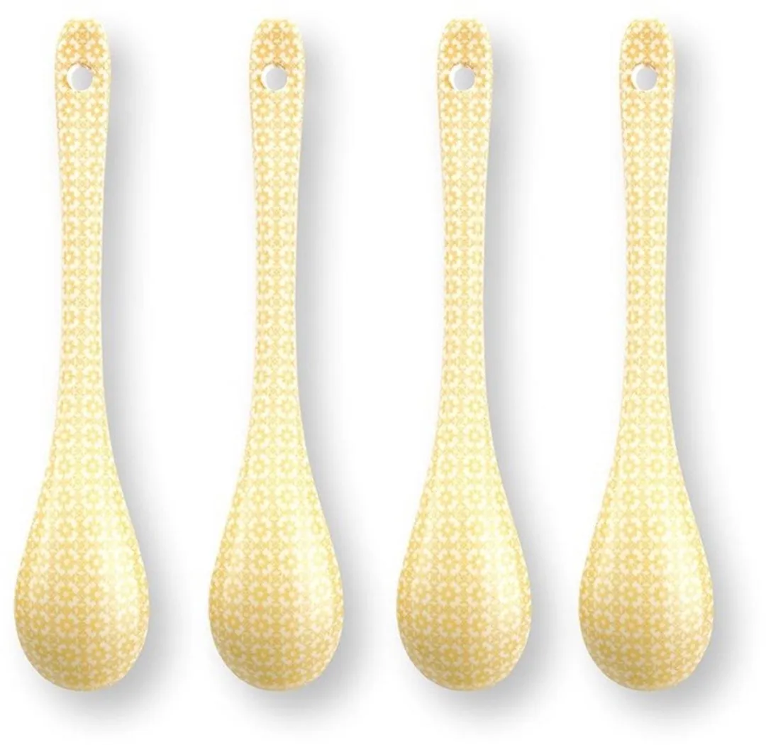 Pip Studio Lily & Lotus Theelepels - 4 Stuks Geel
