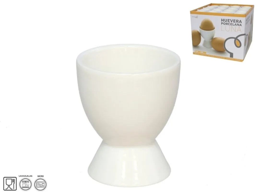 Bellatio Design Eierdopjes Basic - 6 Stuks - Wit