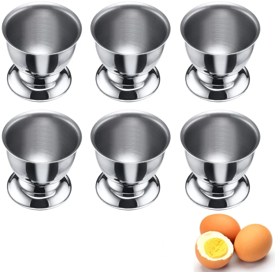 Westmark Eierdopjes Set 6 Stuks - Roestvrij Staal - Ø5cm