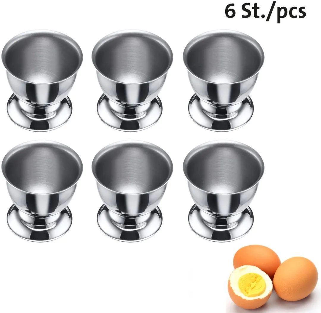 Westmark Eierdopjes Set 6 Stuks - Roestvrij Staal - Ø5cm