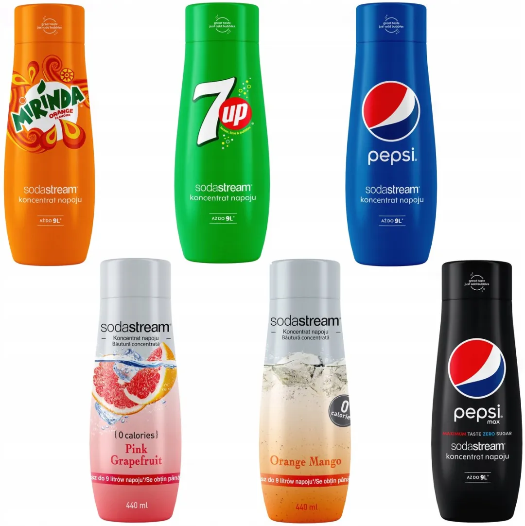 SodaStream Pepsi Mirinda 7UP Fruitassortiment