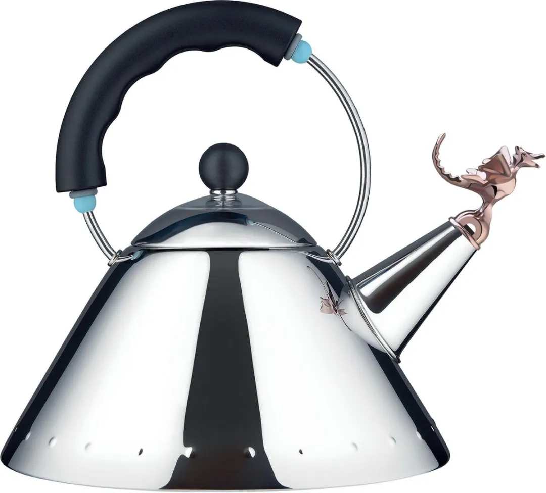 Alessi Tea Rex Fluitketel 9093REX B - 2L - Zwart
