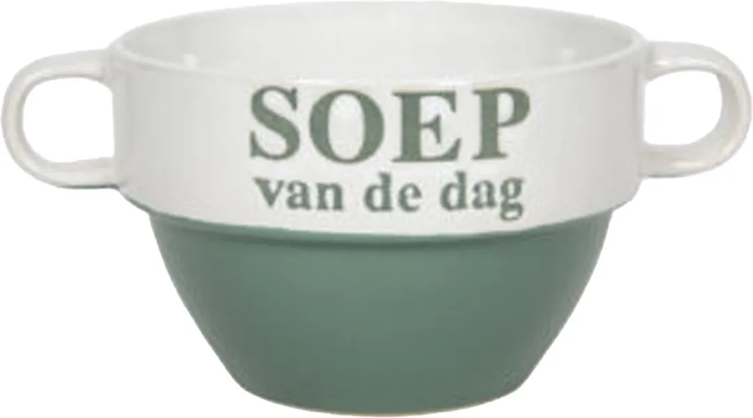 Bellatio Design Soepkommen Soep van de dag - 9 Stuks - Multi