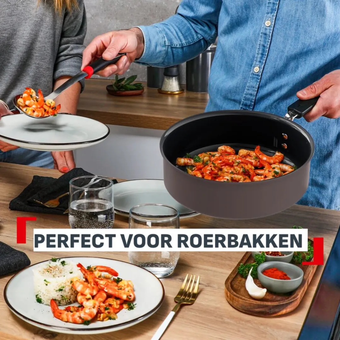Tefal Ceramic Control Hapjespan 24cm - Grijs - afbeelding 6 van 6