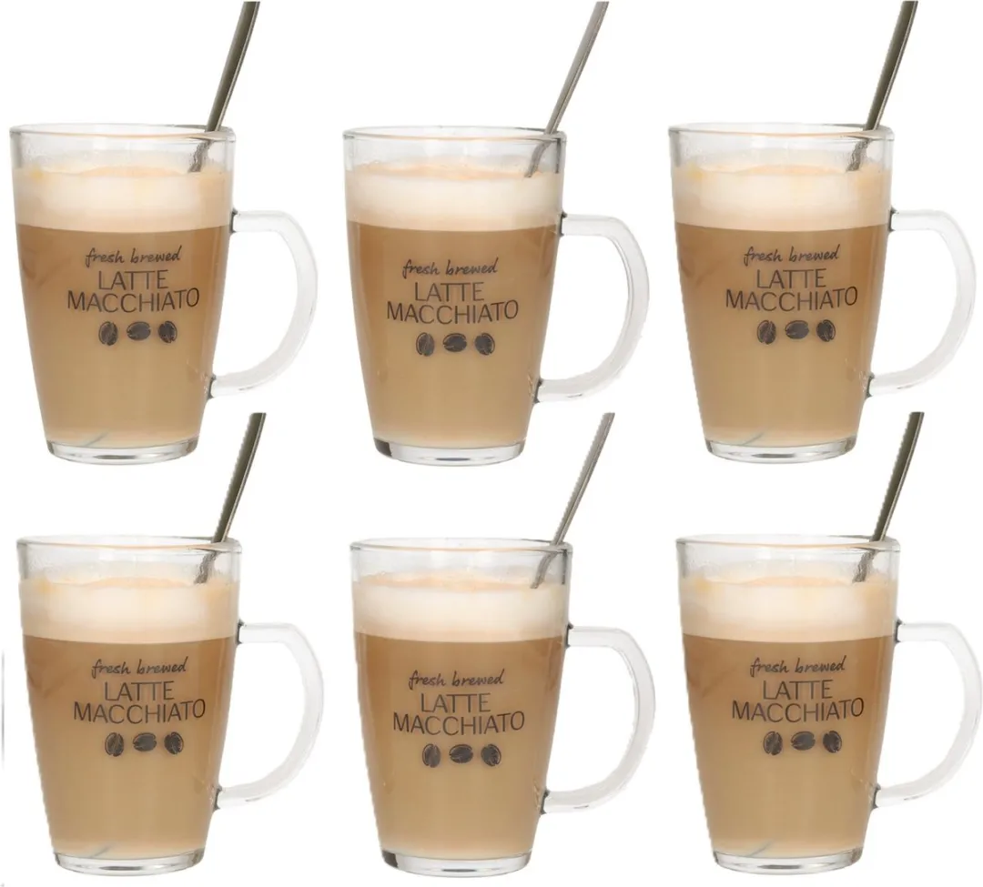 Bellatio Design Latte Macchiato Glazen 300ml