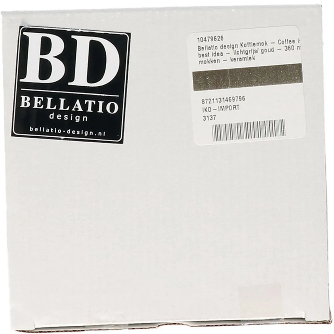 Bellatio Design Koffiemokken - 4 Stuks - Multi - 360ml