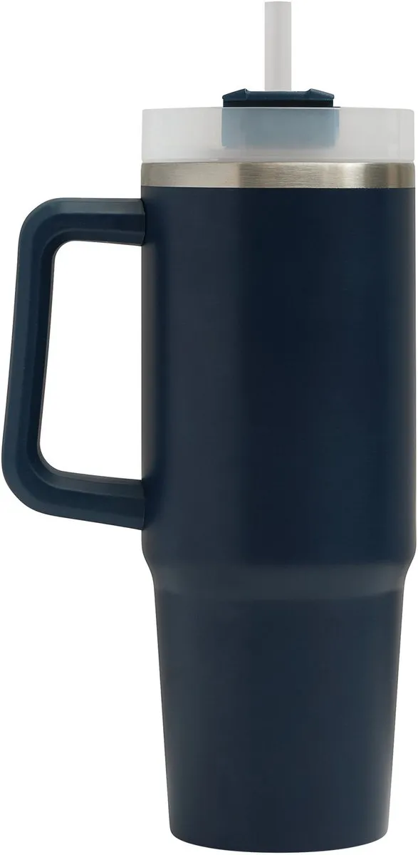 Bellatio Design DELUXE Warmhoudbeker 900ml - Donkerblauw