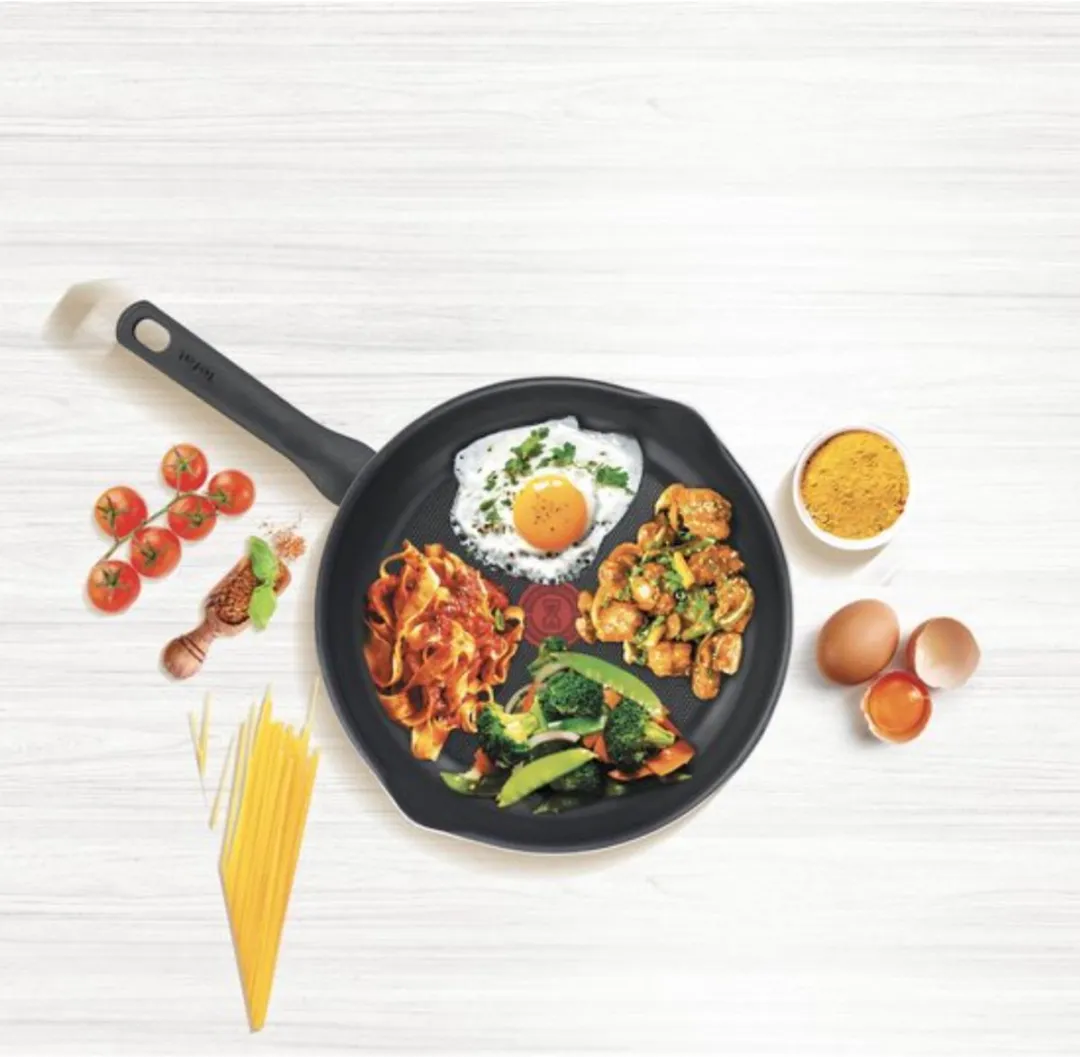 Tefal Day by Day Koekenpannenset 24/28cm - 4 Stuks - Zwart