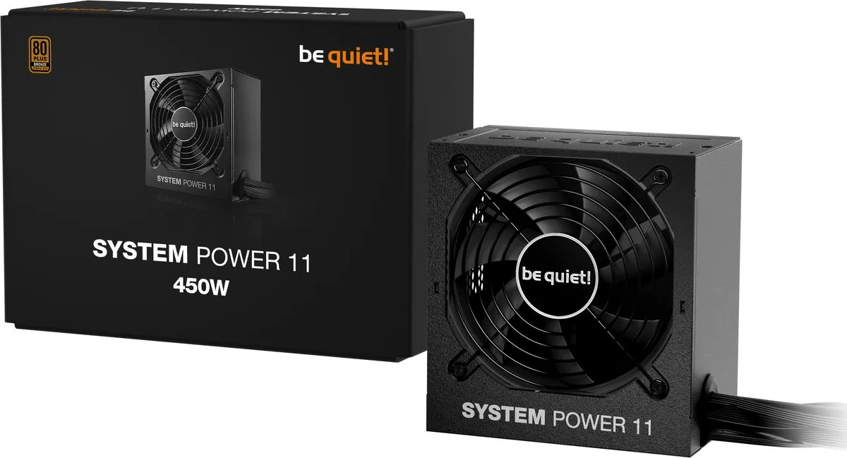 be quiet! System Power 11 BP009EU Voeding 450W - Niet Modulair