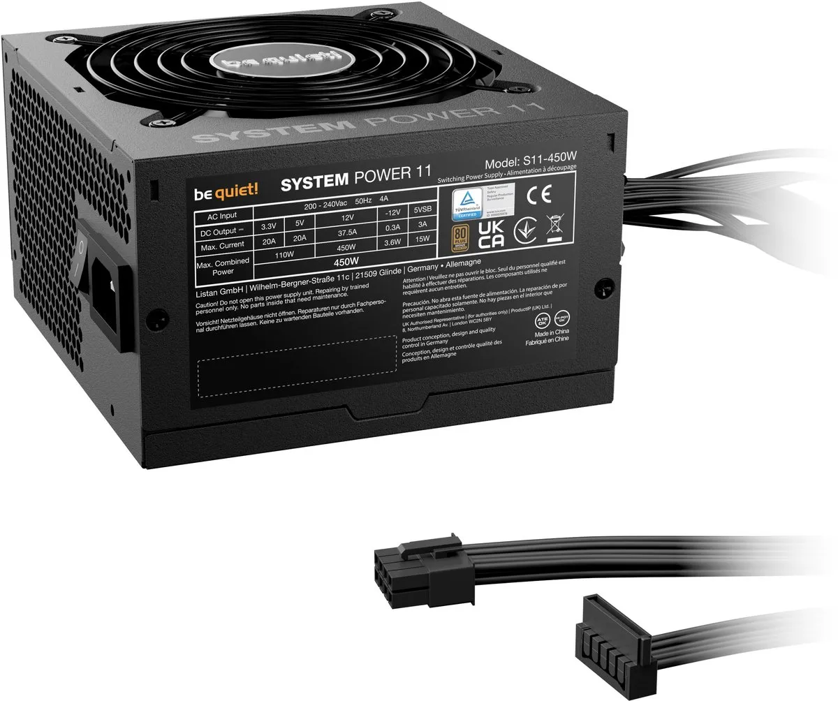be quiet! System Power 11 BP009EU Voeding 450W - Niet Modulair