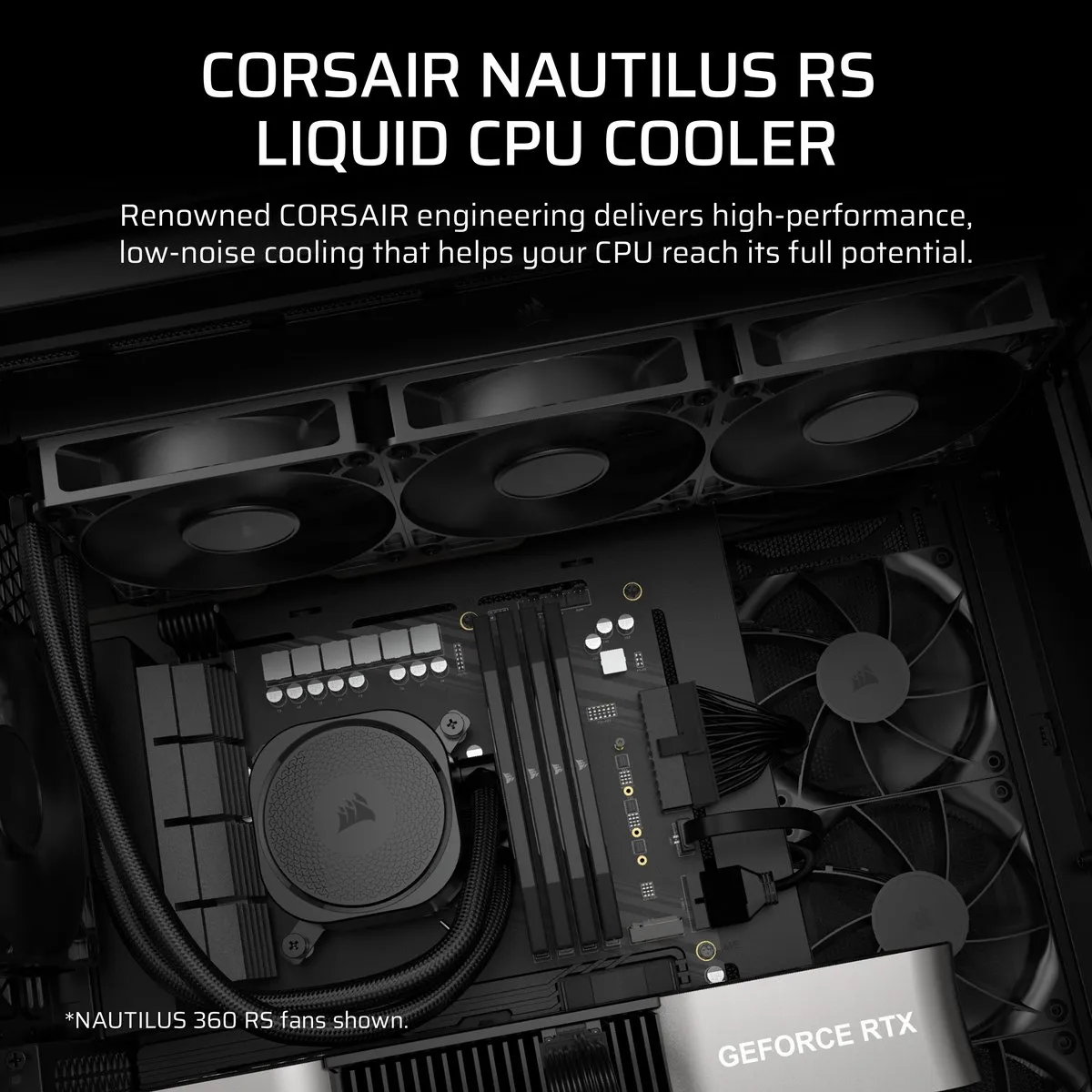 Corsair Nautilus 240 RS CW-9060088-WW CPU Koeler - 240mm - 2x RS120 - Zwart