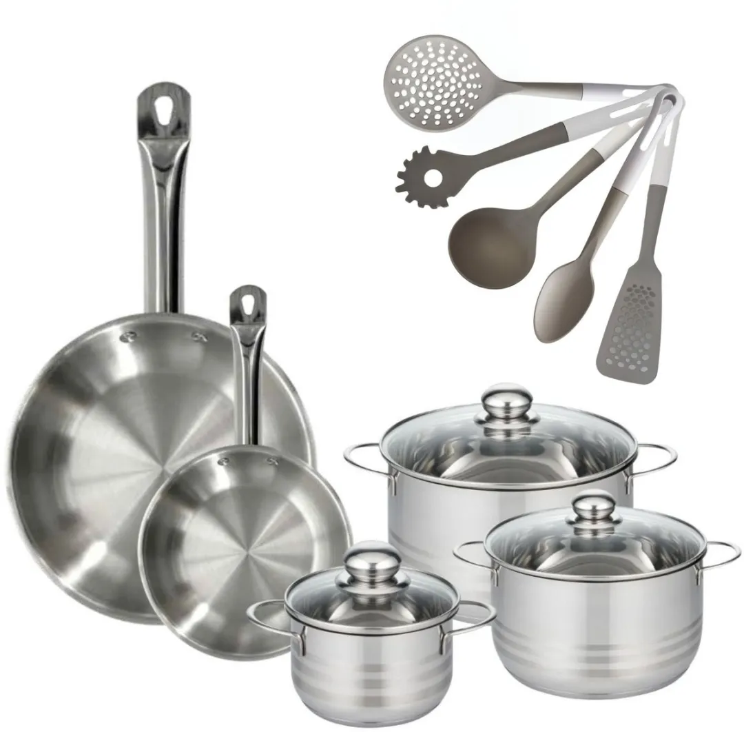 Fackelmann Etherna RVS Pannen & Kookpotten Set 20/28cm & 16/20/24cm