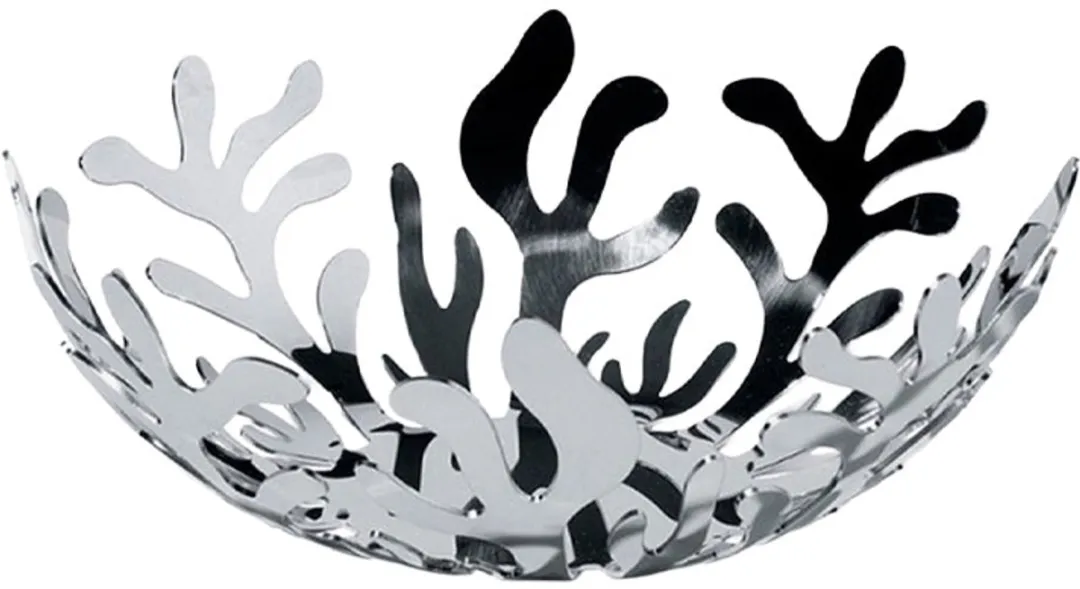 Alessi Mediterraneo Fruitschaal 21cm - Zilver