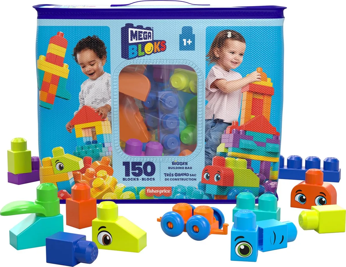 Mega Bloks Bouwtas 150 Stuks - Multicolor
