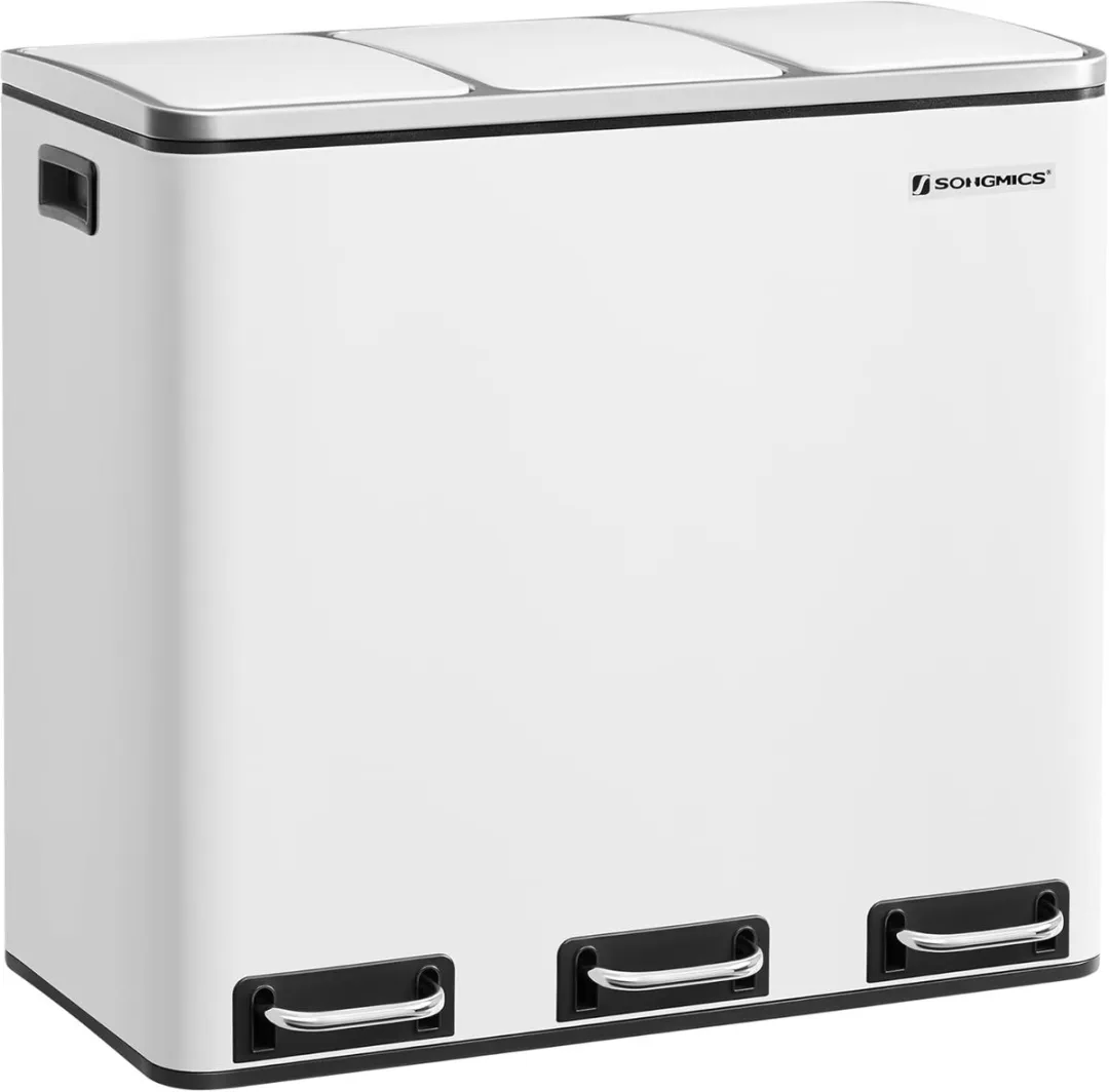 Songmics Prullenbak 54L 3-vakken