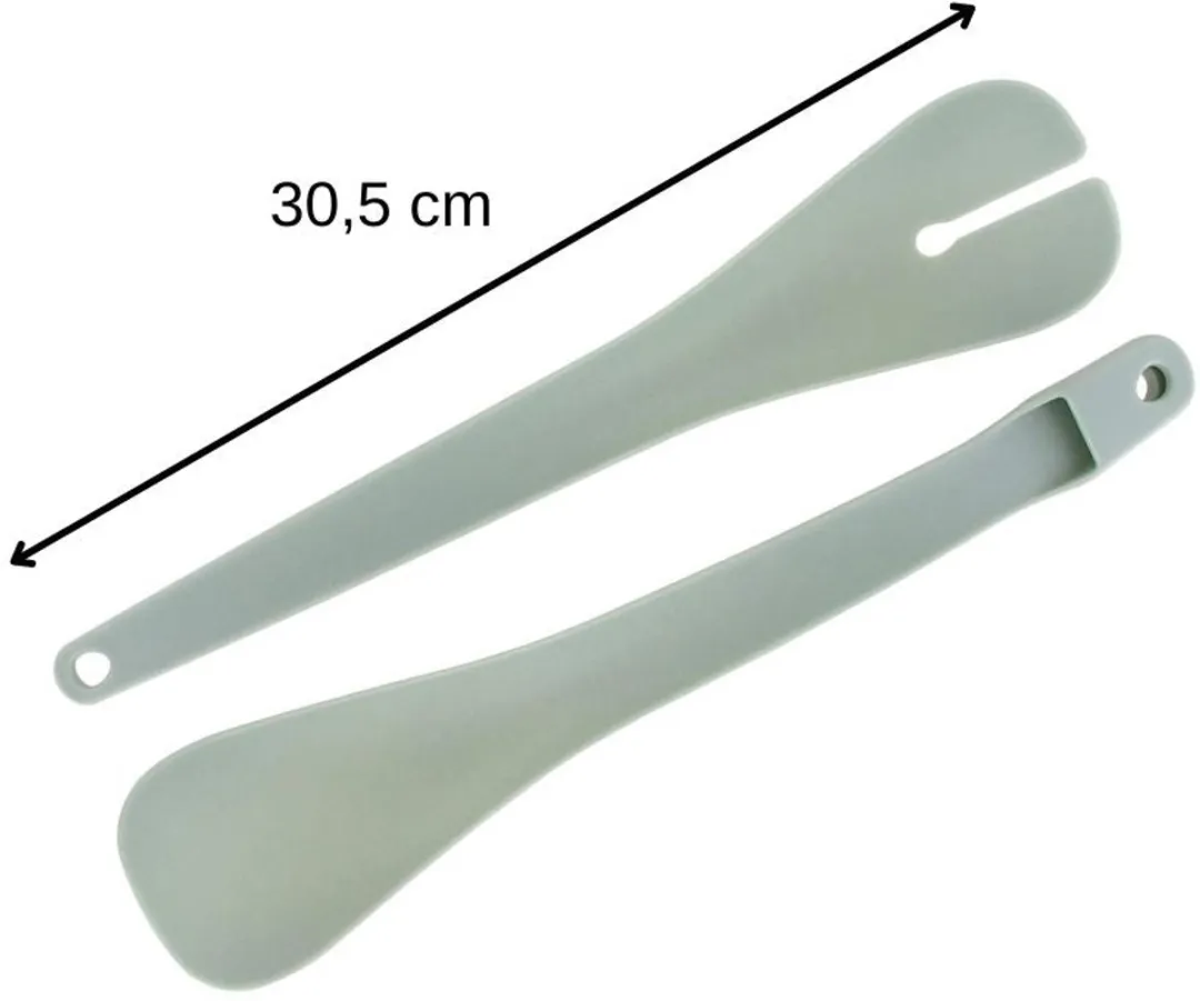 Fackelmann 9342050 Klikbaar Saladebestek - 2-delig - Lichtgroen