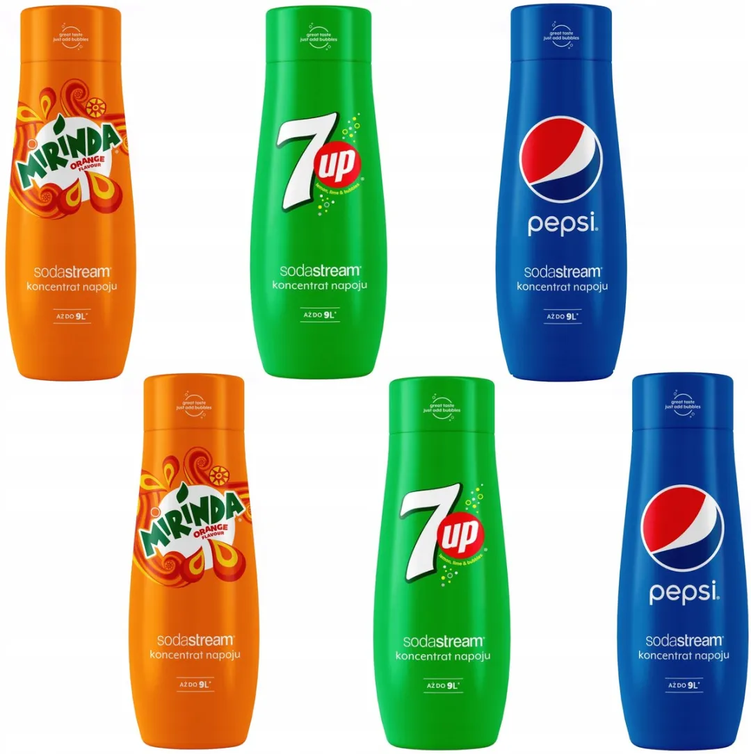 SodaStream Set 6x Concentraten Pepsi/Mirinda/7UP