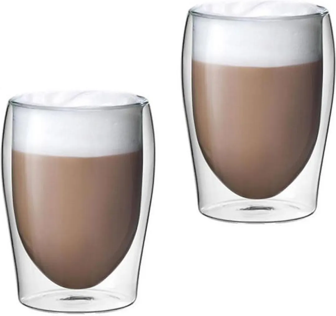 Scanpart Cappuccino Dubbelwandige Koffieglazen 300ml