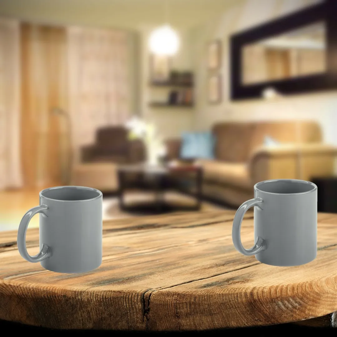 Bellatio Design Keramische Koffiebeker Grijs 370ml