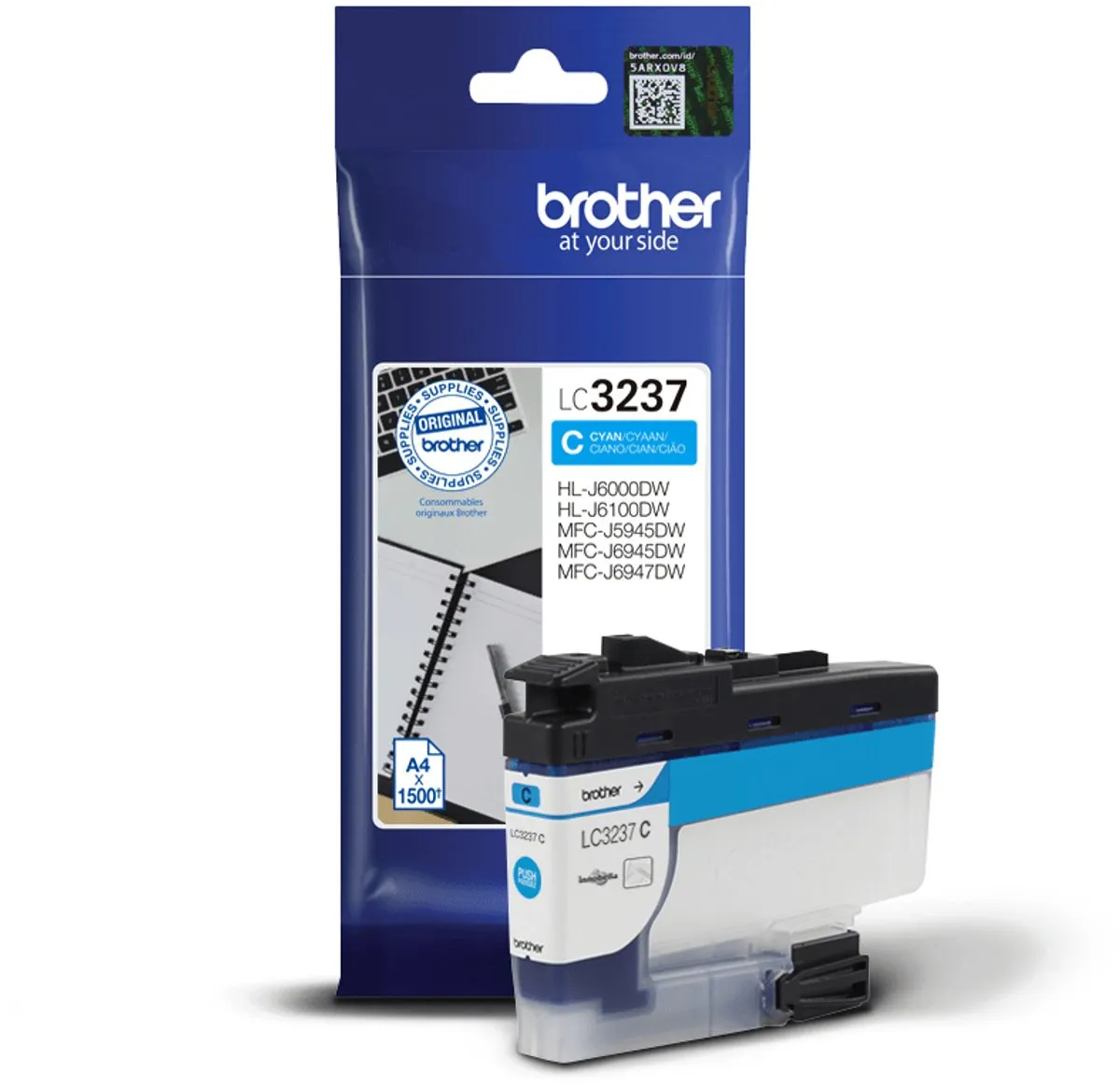 Brother LC-3237C Cyan Inktcartridge