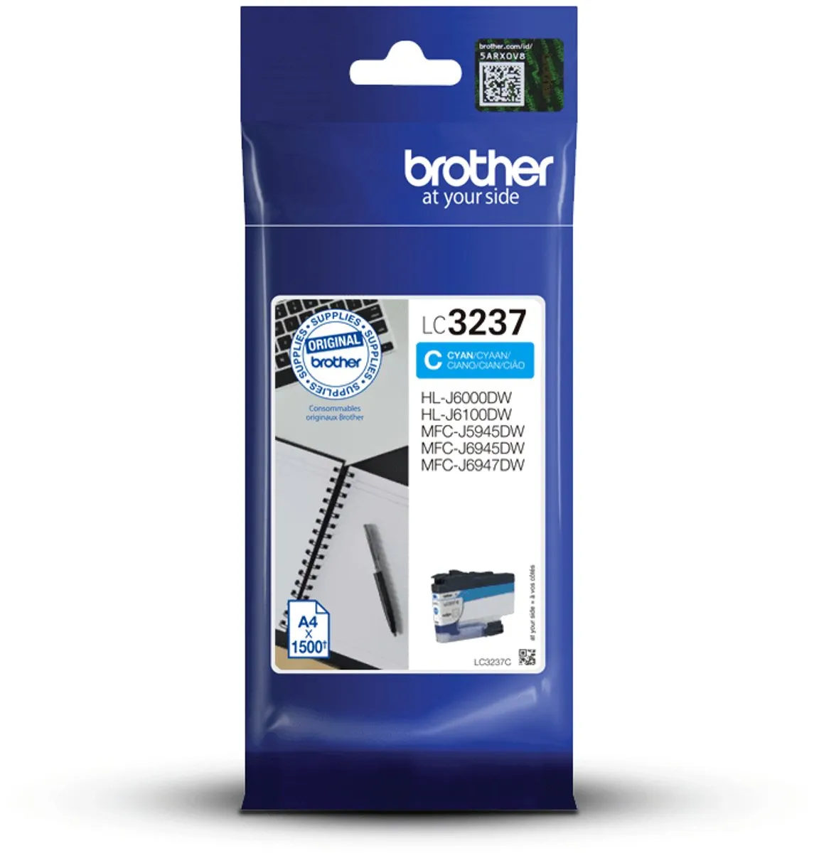 Brother LC-3237C Cyan Inktcartridge
