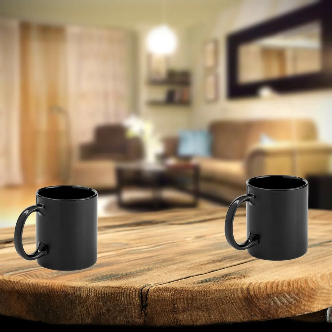 Bellatio Design Auxerre Koffiemokken - 9 Stuks - 370ml - Geel/Rood/Zwart