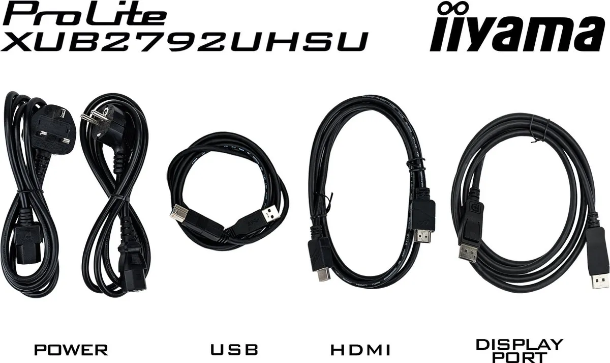 iiyama ProLite XUB2792UHSU-B6 27" 4K IPS Monitor - USB-Hub 3x