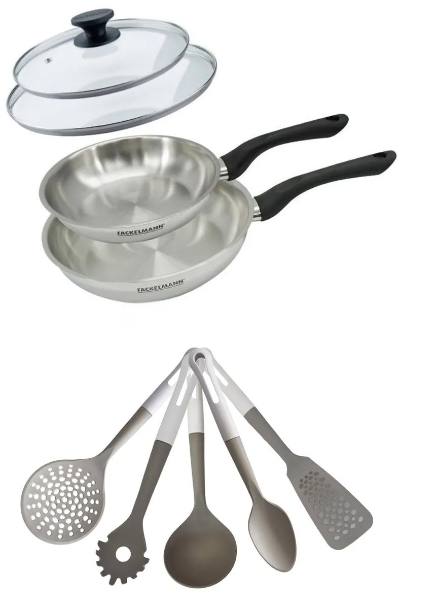 Fackelmann Geneva Set RVS Pannen 20/24cm