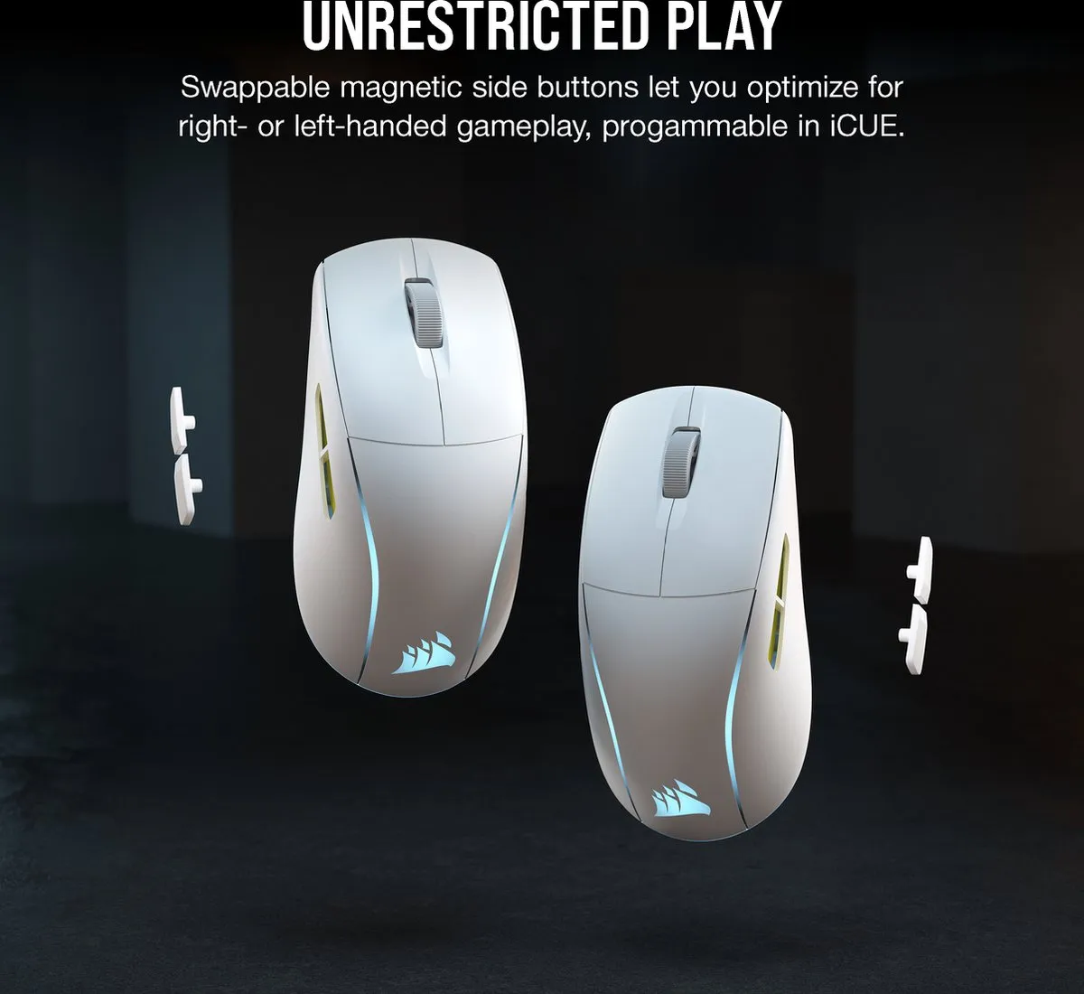 Corsair M75 CH-931D011-EU Gaming Muis - Wit