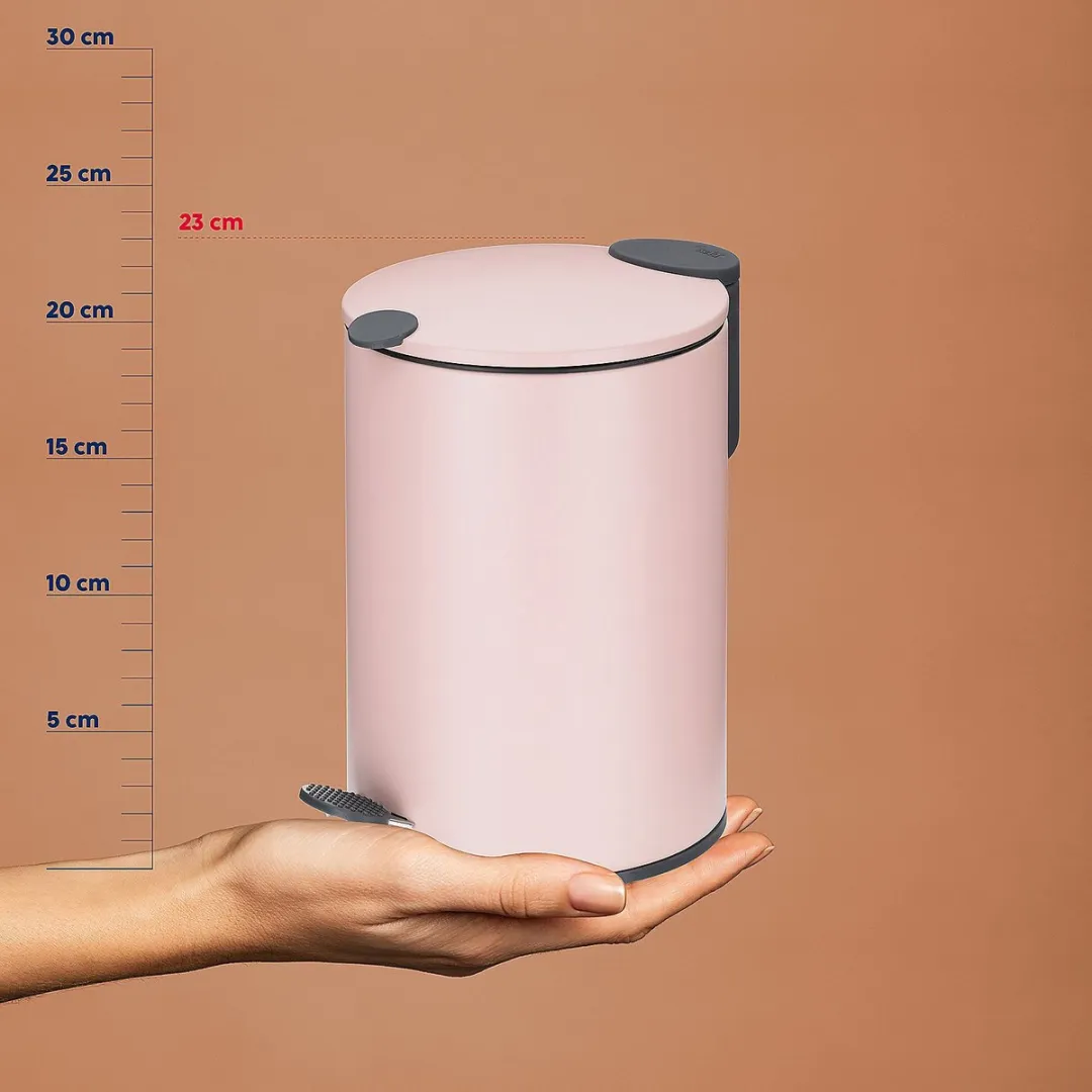 Kela Pedaal Afvalemmer 3L - Roze