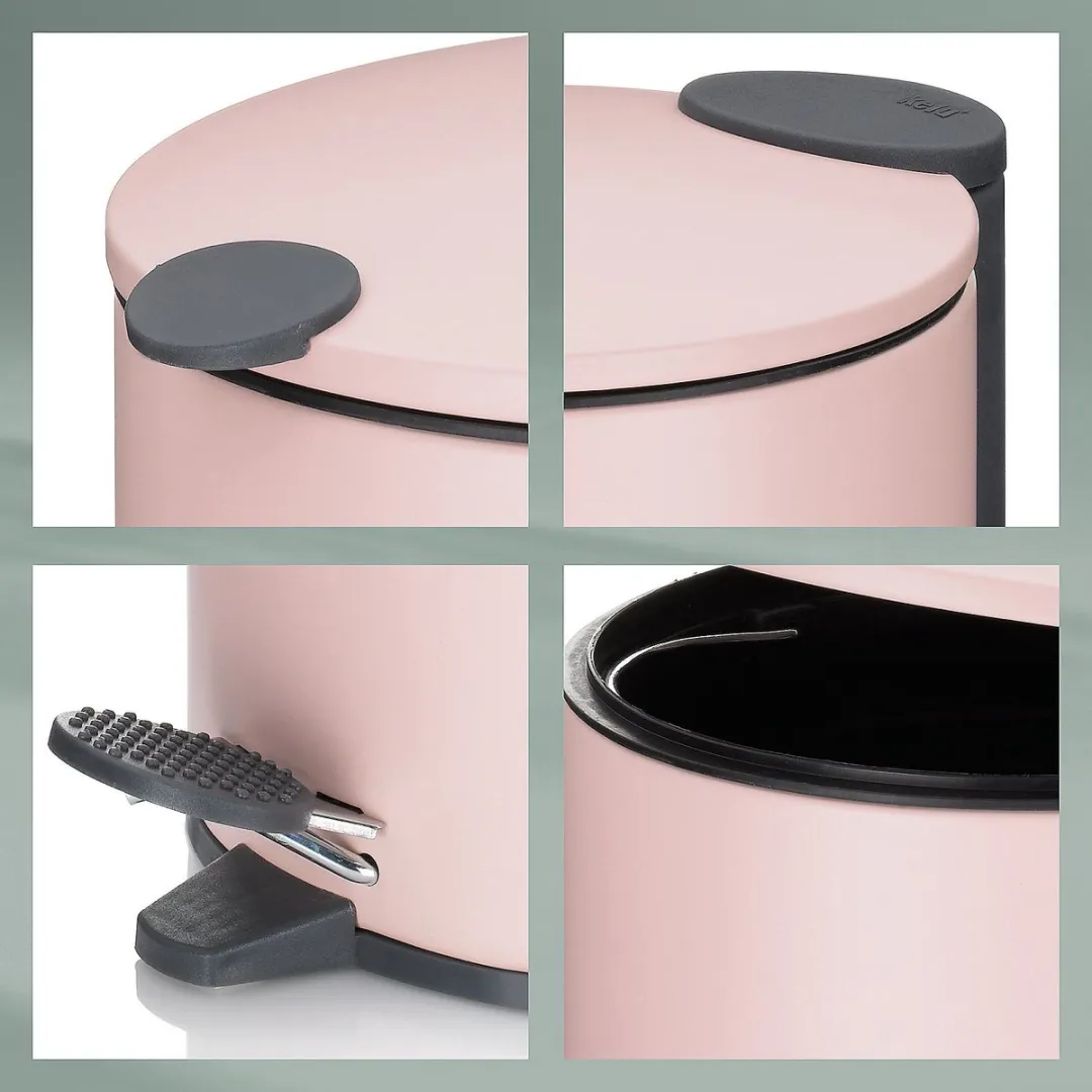 Kela Pedaal Afvalemmer 3L - Roze