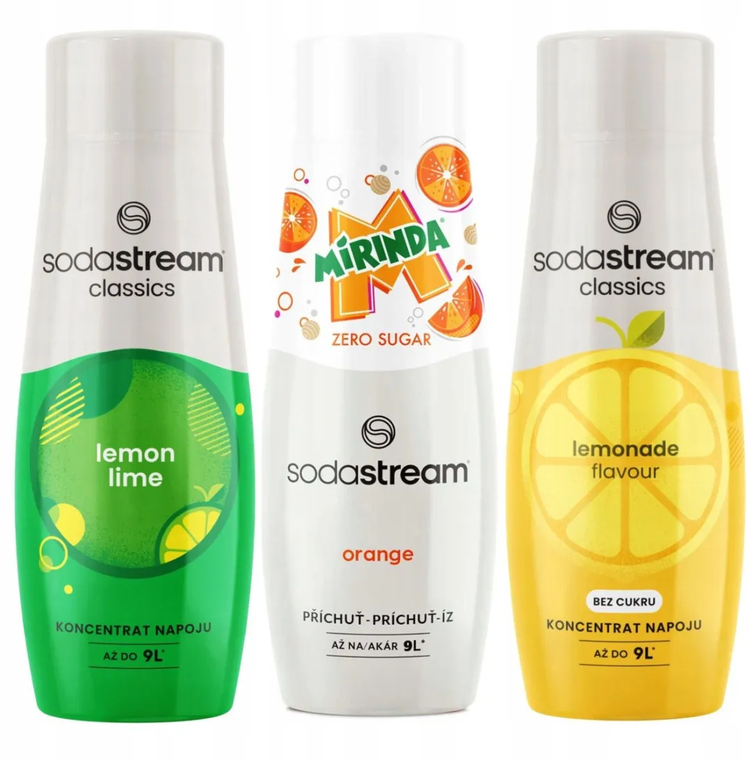 SodaStream Concentraten Lemon Lime/Mirinda Zero/Lemonade