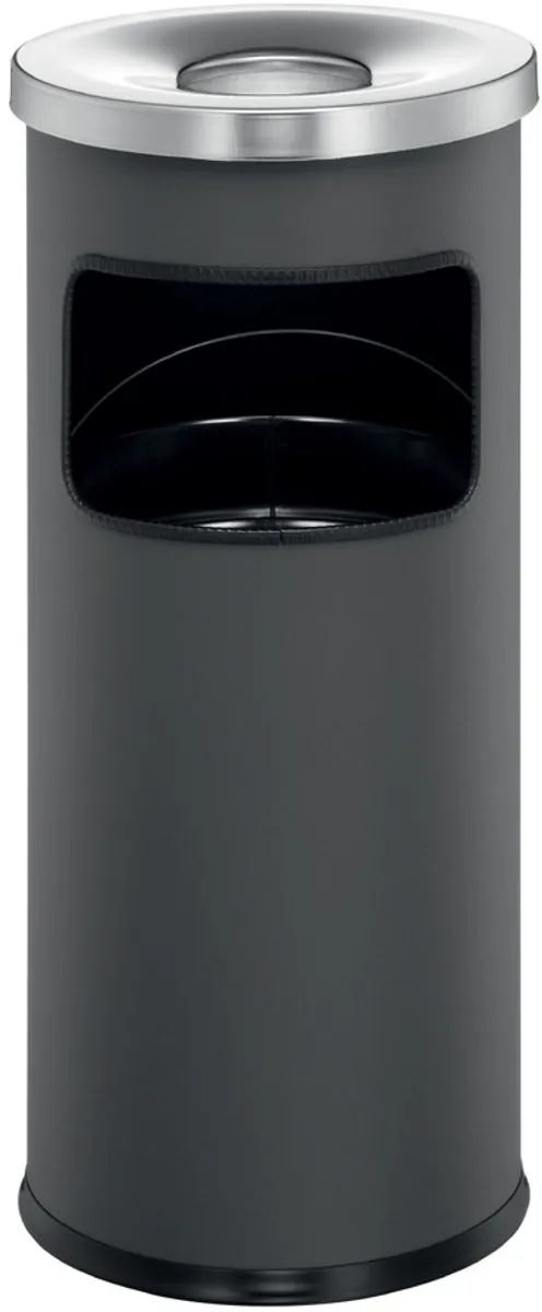 Durable 2-in-1 Prullenbak met Asbak 17L - Metaal - 333223