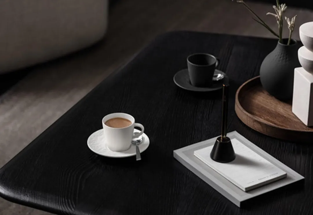 Villeroy & Boch Manufacture Rock Espressotasse 60ml - 6 Stuks - Wit/Gekleurd