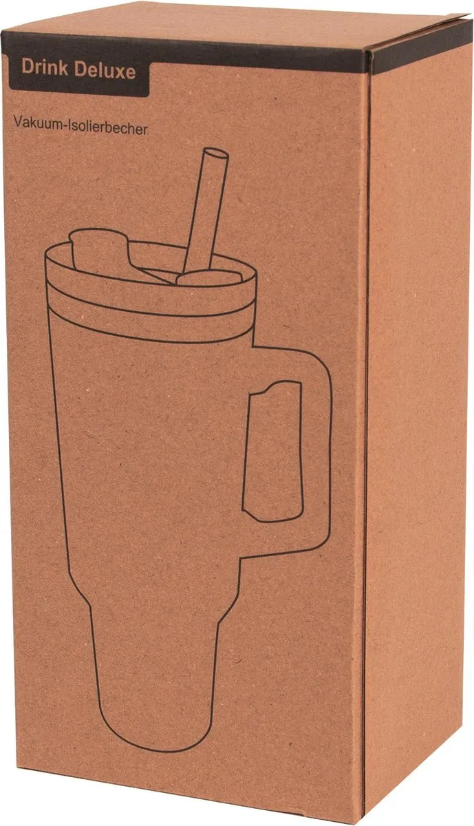 Bellatio Design DELUXE Warmhoudbeker 900ml - Ivoorwit