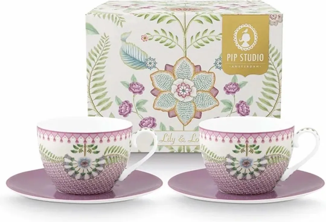 Pip Studio Lily & Lotus Kop & Schotel Set