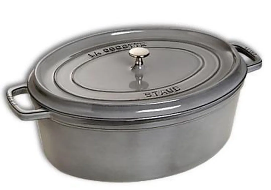 Staub Cocotte Ovaal 27cm - Grafietgrijs - afbeelding 6 van 6