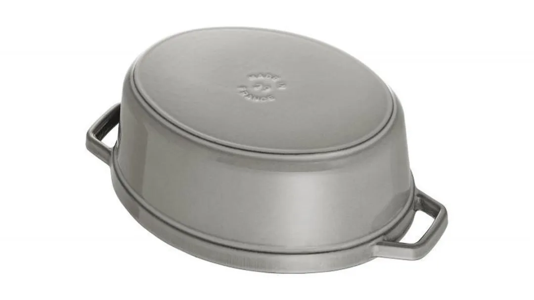 Staub Cocotte Ovaal 27cm - Grafietgrijs - afbeelding 4 van 6