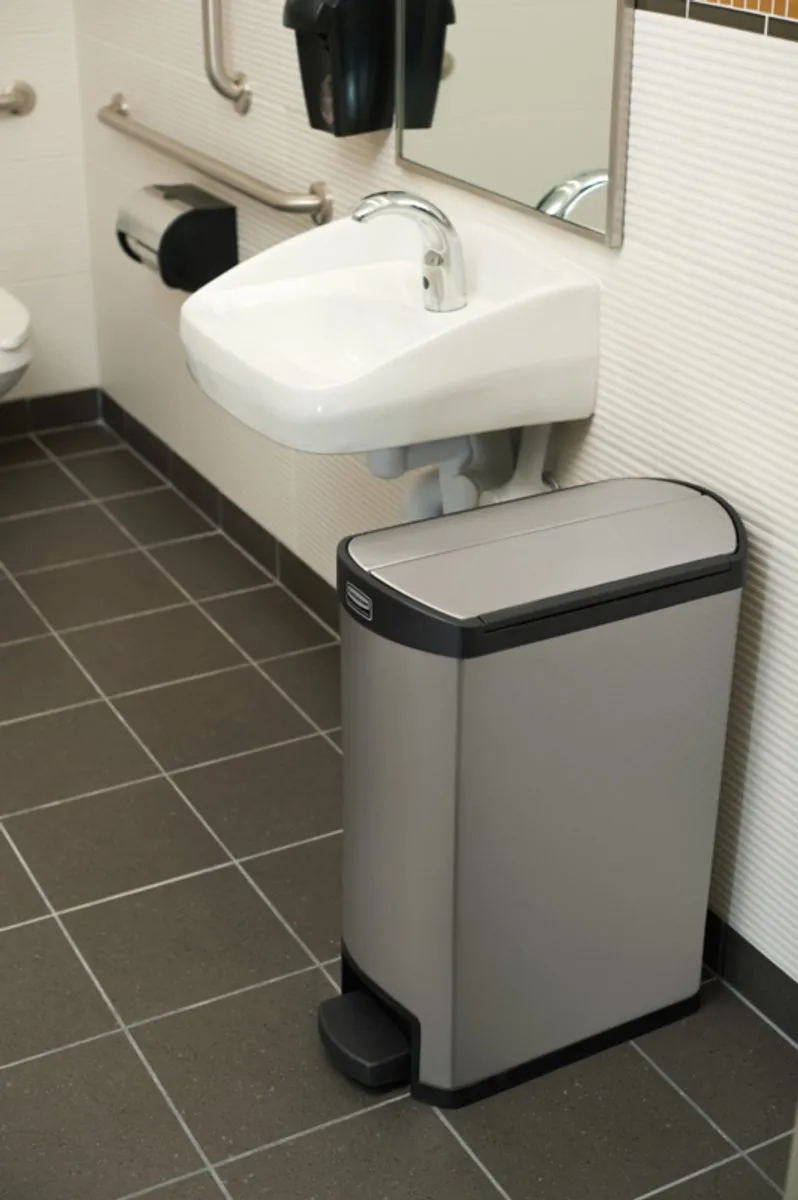 Rubbermaid Slim Jim Step On Prullenbak 50L - RVS - GE935