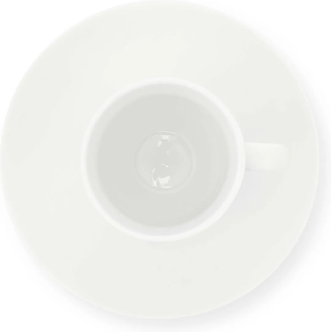 vtwonen Koffiekop met Schotel 100ml - Wit
