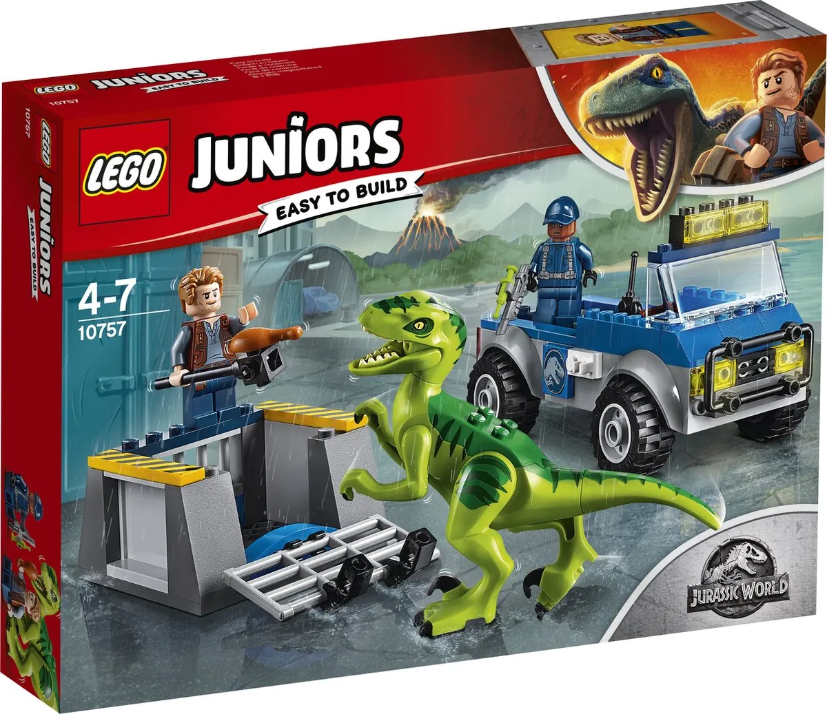 LEGO Juniors Jurassic World Raptor Reddingsauto 10757
