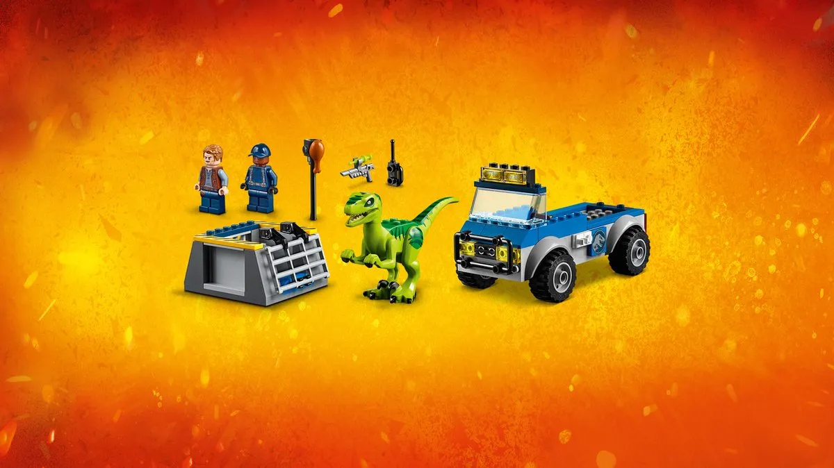 LEGO Juniors Jurassic World Raptor Reddingsauto 10757 - 85 Stukken - afbeelding 5 van 6