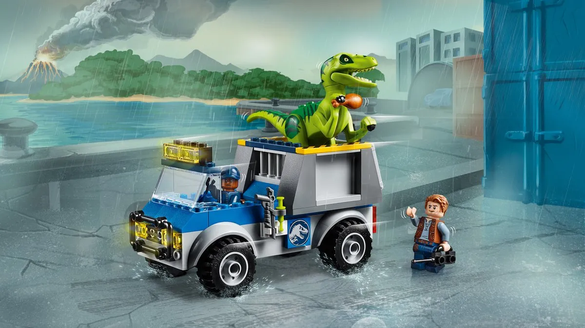 LEGO Juniors Jurassic World Raptor Reddingsauto 10757 - 85 Stukken - afbeelding 6 van 6