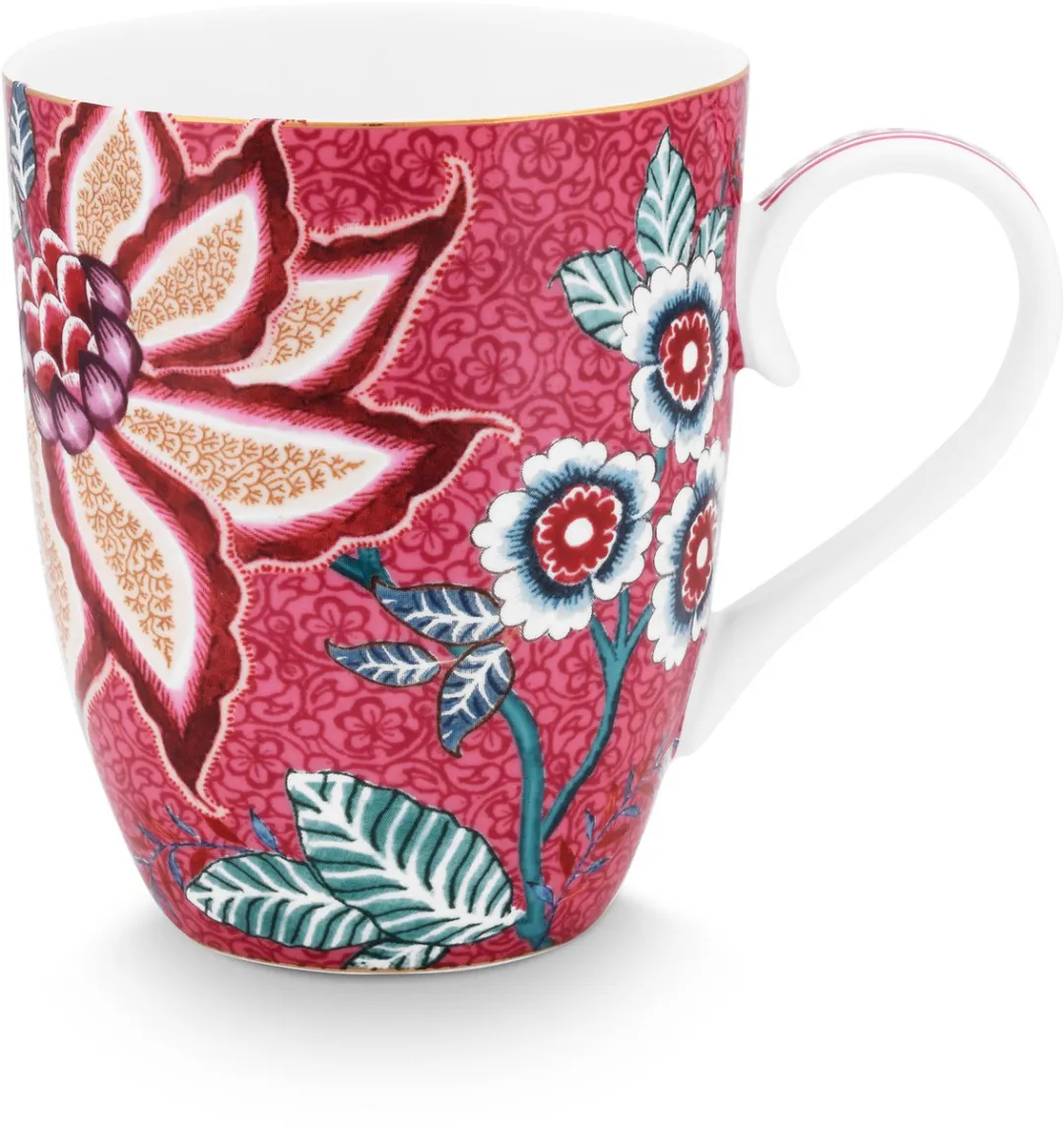 Pip Studio Flower Festival Mokken - 6 Stuks - 365ml - Veelkleurig