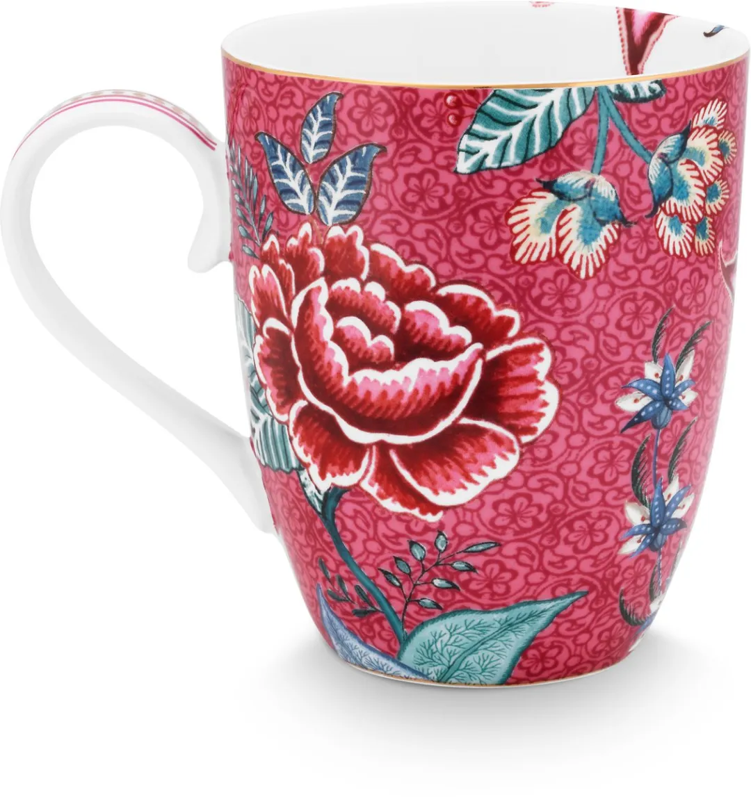 Pip Studio Flower Festival Mokken - 6 Stuks - 365ml - Veelkleurig
