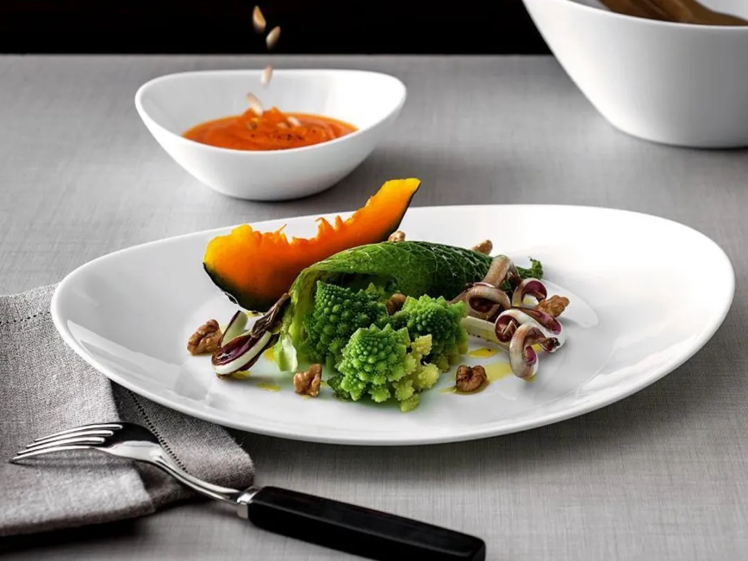 Bormioli Rocco Prometeo Steakschaal 32x26cm - Wit Gehard Glas