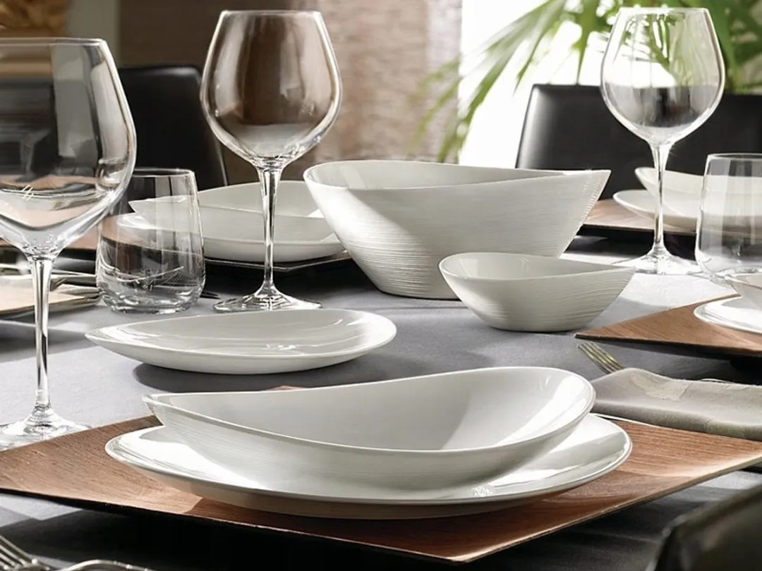 Bormioli Rocco Prometeo Steakschaal 32x26cm - Wit Gehard Glas